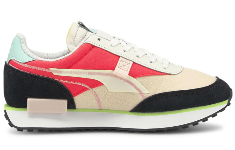 Order Sepatu Lari Puma Future Rider Twofold Sd Putih/Hitam/Merah Unisex 381052-13