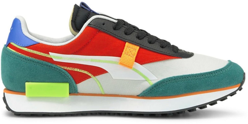 Puma Unisex Future Rider Twofold Sd Running Shoes Green/Red/Black 381052-12 Order Puma Unisex Future Rider Twofold Sd Running Shoes Green/Red/Black 381052-12