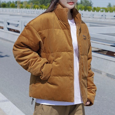 PUMA Unisex Logo Printed Lightweight Windproof Down Jacket Beige 535581-74 Sizing PUMA Unisex Logo Printed Lightweight Windproof Down Jacket Beige 535581-74