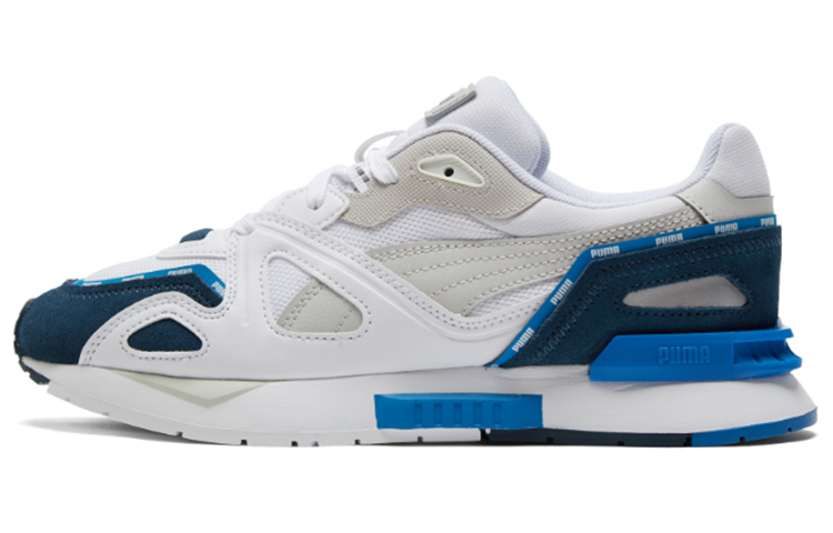 Puma Unisex Mirage Mox Running Shoes White/Blue 381014-03