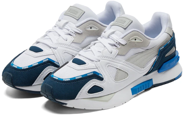 Puma Unisex Mirage Mox Hardloopschoenen Wit/Blauw 381014-03 Order Puma Unisex Mirage Mox Hardloopschoenen Wit/Blauw 381014-03