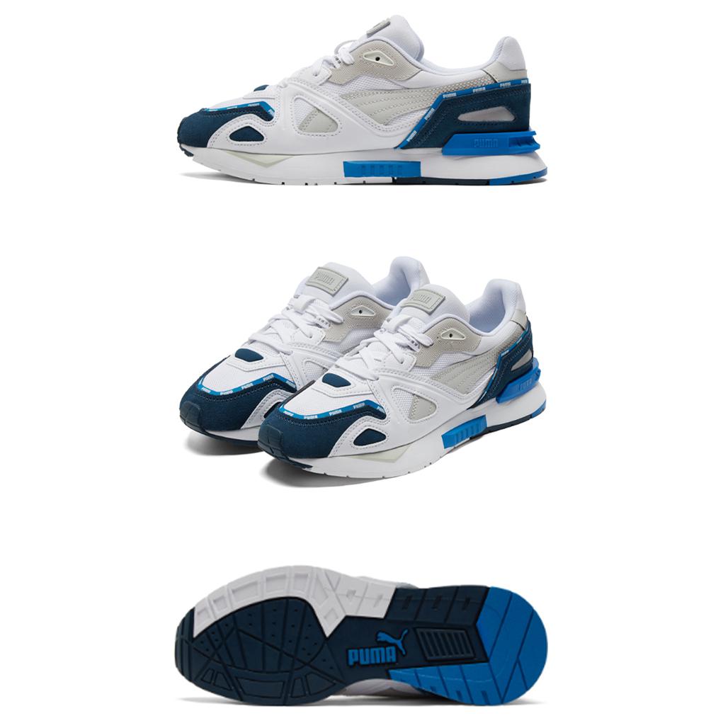 Shop Puma Unisex Mirage Mox Hardloopschoenen Wit/Blauw 381014-03