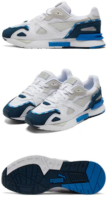 Puma Unisex Mirage Mox Hardloopschoenen Wit/Blauw 381014-03 Shop Puma Unisex Mirage Mox Hardloopschoenen Wit/Blauw 381014-03