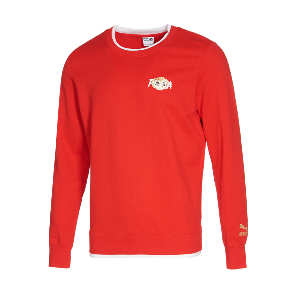 Puma Unisex Red Crewneck Sweatshirt - Casual, Warm, and Stylish 534685-11