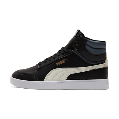 Puma Unisex Shuffle Mid-Top Sneakers Black/White