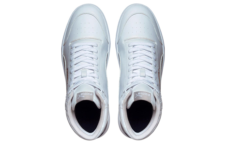 Lookbook Puma Unisex Shuffle Mid Sepatu Putih/Biru/Abu-abu 384319-50