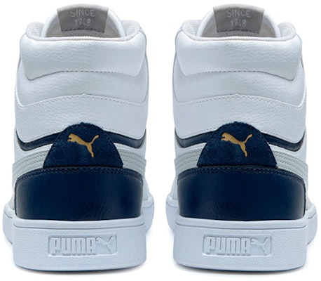 彪马男女休闲中帮运动鞋 白/蓝/灰 384319-50 Shop 彪马男女休闲中帮运动鞋 白/蓝/灰 384319-50