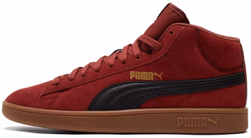 Puma Unisex Smash v2 Mid Sd Sneakers Red 366923-11 Puma Unisex Smash v2 Mid Sd Sneakers Red 366923-11