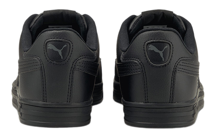 Shop Puma Smash Vulc V3 復古低筒休閒板鞋 男女同款 黑色