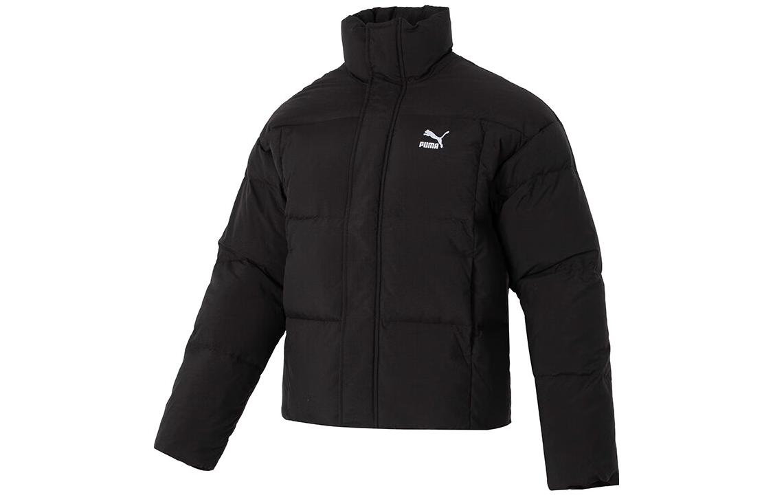 Puma Unisex Solid Color Zipper Jacket - Warm, Cozy, and Short Stand Collar 623600-01