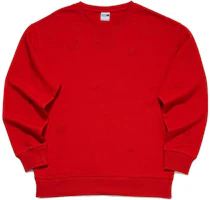 Puma Unisex Solid Red Crewneck Pullover Sweatshirt 625253-11 Puma Unisex Solid Red Crewneck Pullover Sweatshirt 625253-11