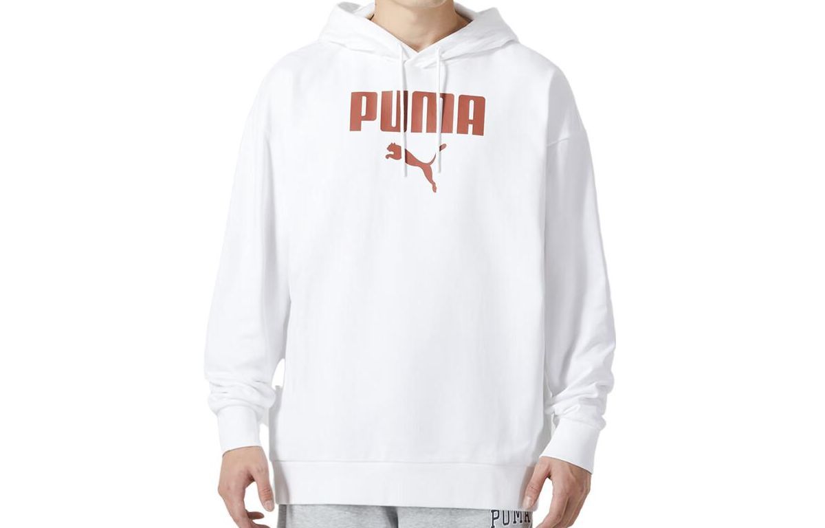 Puma Unisex Sports Running Training Casual Sweatshirt White 536398-02