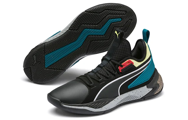 Lookbook プーマ アップロアー スペクトラ 黒/緑 192979-01