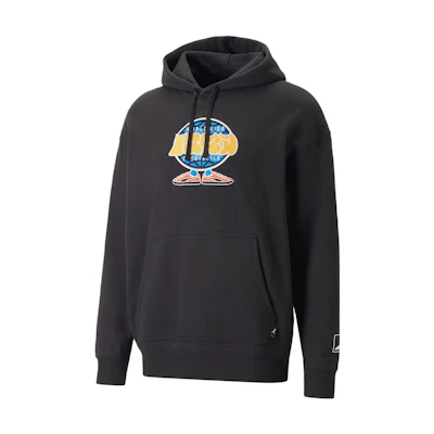 Puma UPTOWN Loose Fit Hoodie with Embroidery - Black 538027-01