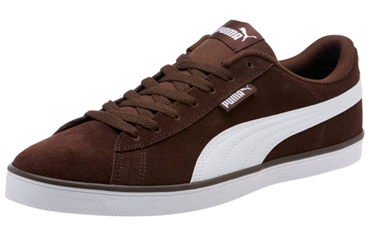 Lookbook プーマアーバンプラススウェード「多用途カジュアルロートップブラウン」365259-04 365259-04