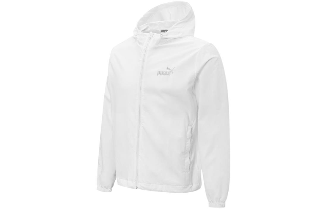 Puma UV Woven White Hooded Jacket Casual Unisex Style 671924-02
