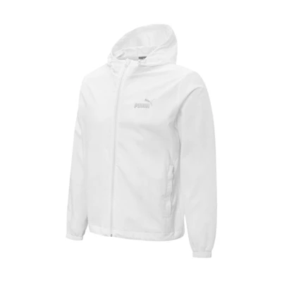 Puma UV Woven White Hooded Jacket Casual Unisex Style 671924-02
