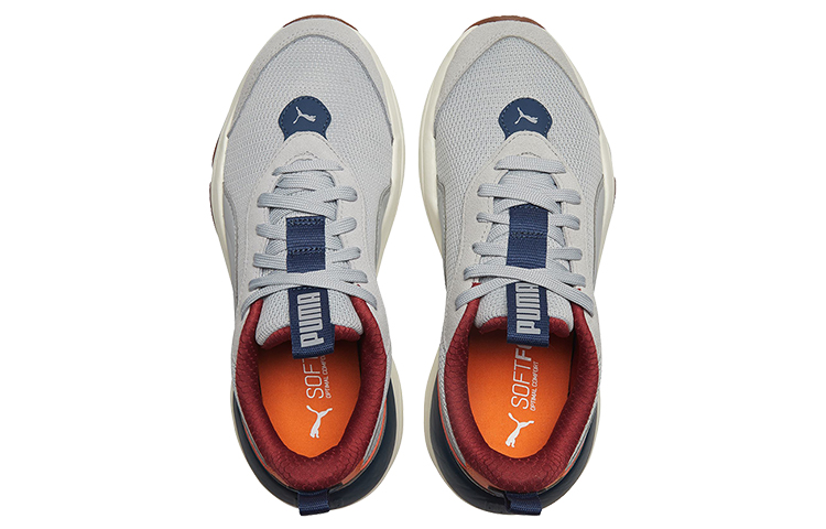 Shop Puma Val Kelabu/Putih/Jingga Low sneakers 372239-03