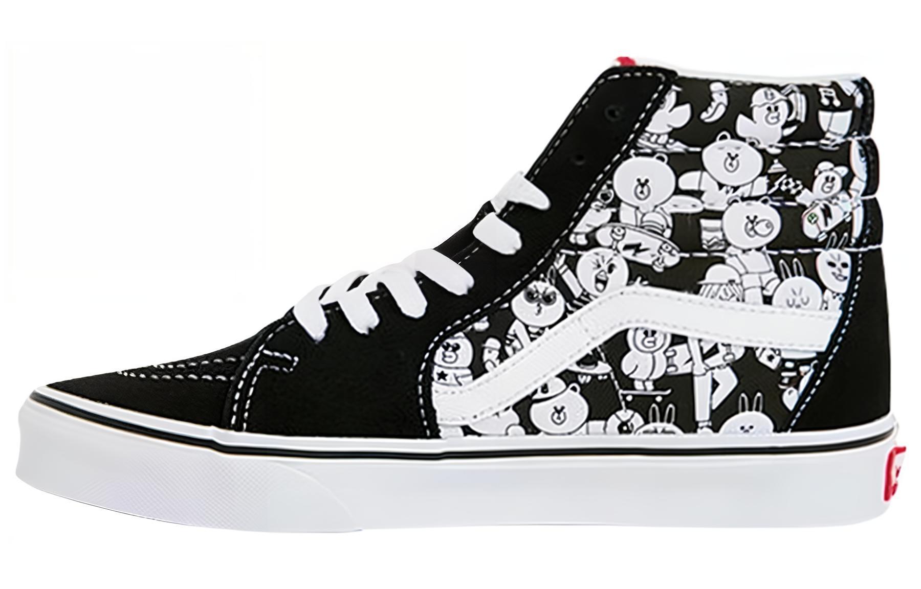 Puma Vans Line Friends Sk8-Hi Shoes 'Black White'