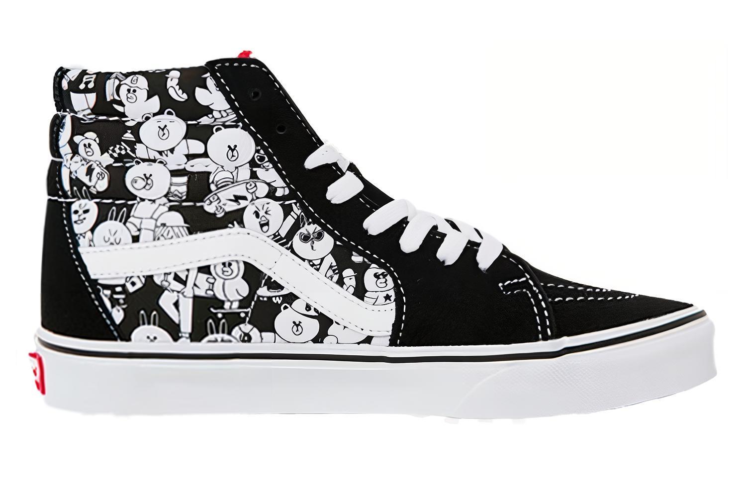Puma Vans Line Friends Sk8-Hi Shoes 'Black White' 圖 2