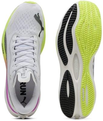 Puma Velocity Nitro 3 白色純粉紅黃警報 跑鞋 377748-19 Shop Puma Velocity Nitro 3 白色純粉紅黃警報 跑鞋 377748-19