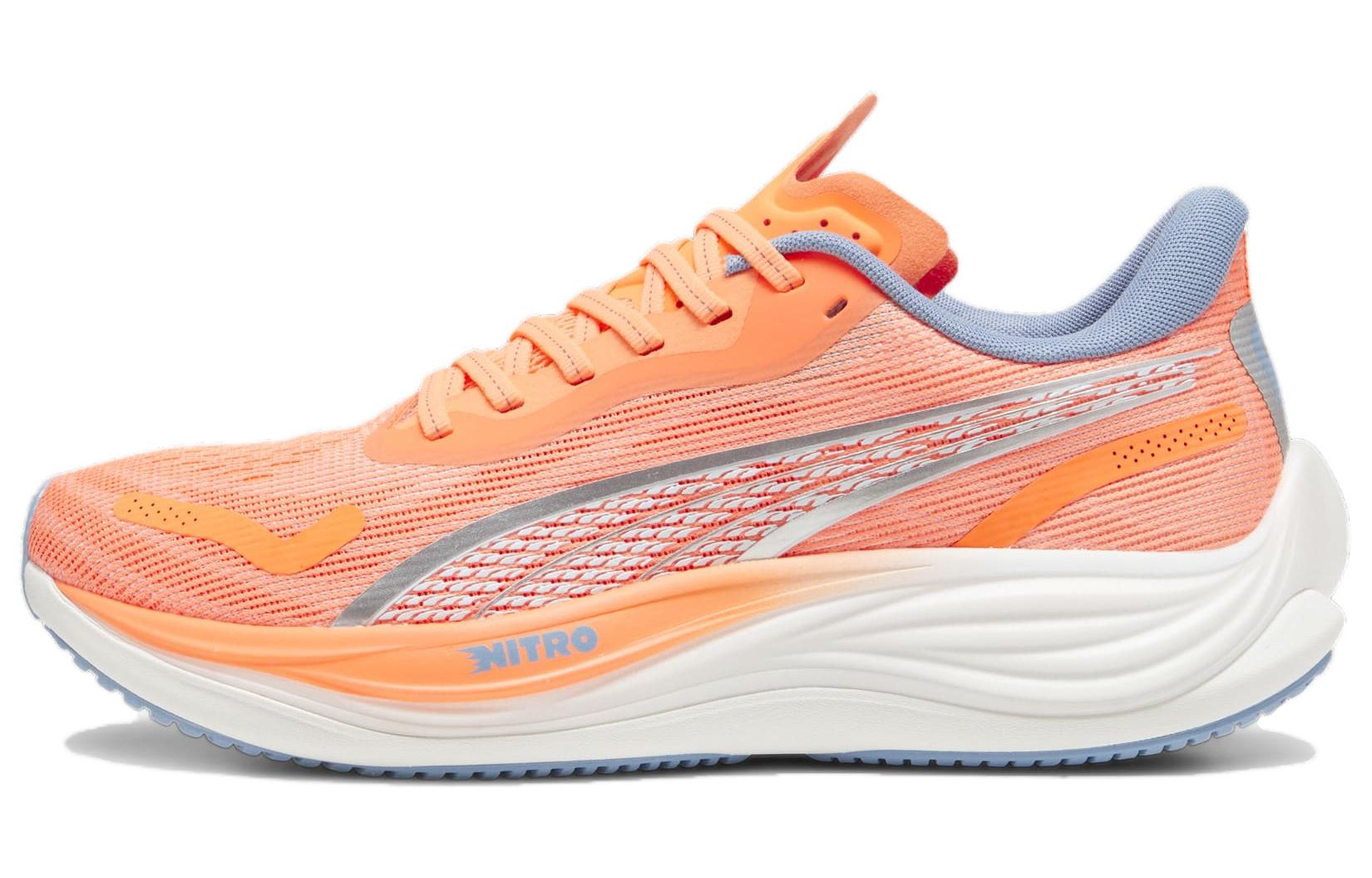 Puma Velocity Nitro 3 Orange Low-Top Lightweight Running Shoes. 377748-07