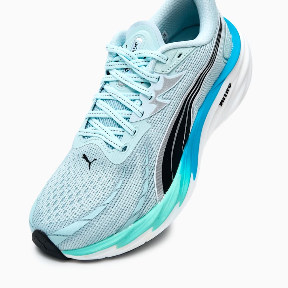 Details for Puma Velocity Nitro 4 Wide Sea Glass/Mint Melt Hijau Mint 312066-02