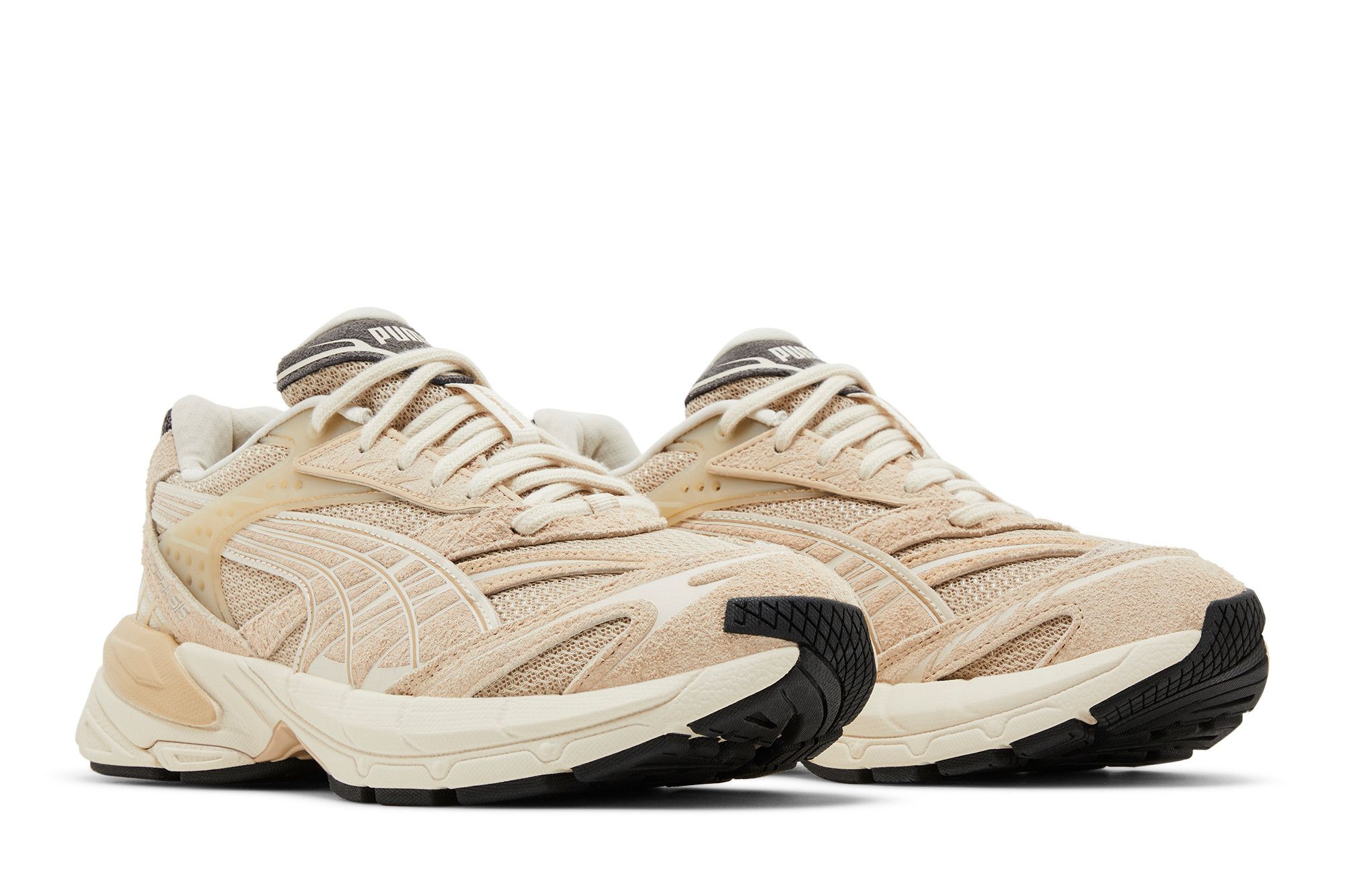 Cheap PUMA Velophasis 防滑 低筒 老爹鞋 男女同款 燕麥色