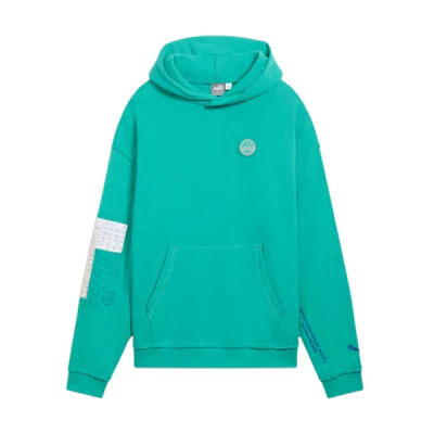 Puma Venice Beach Basketball SS24 Veniceball Logo Hoodie Green - Casual Fit 685625-01