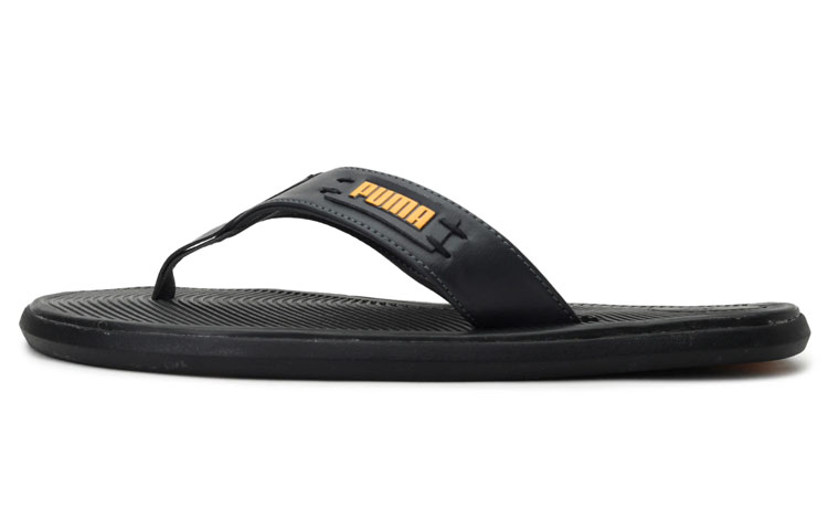 Puma Venice IDP Slides 'Black Yellow' 339837-06