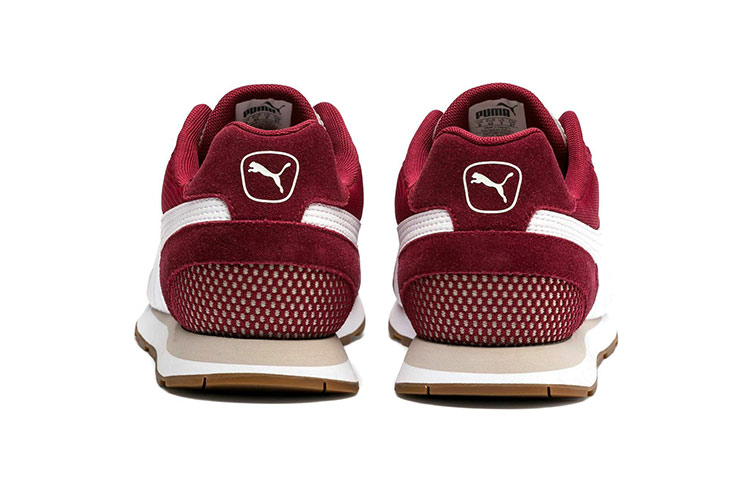 Shop Puma Vista 酒紅 低筒運動鞋