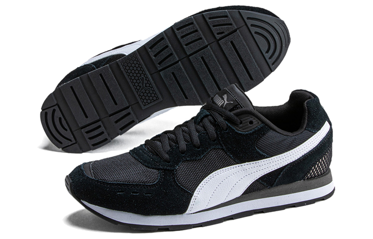 Shop Puma Vista 黑白 低筒運動鞋