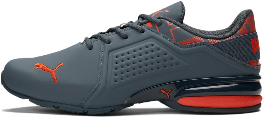 Puma Viz Runner Repeat Wide 'Grey Blue Orange' 377334-01 Buy Puma Viz Runner Repeat Wide 'Grey Blue Orange' 377334-01