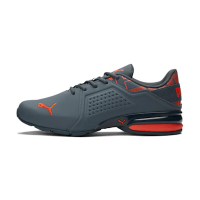 Puma Viz RNNR Repeat Wide 'Grey Blue Orange'