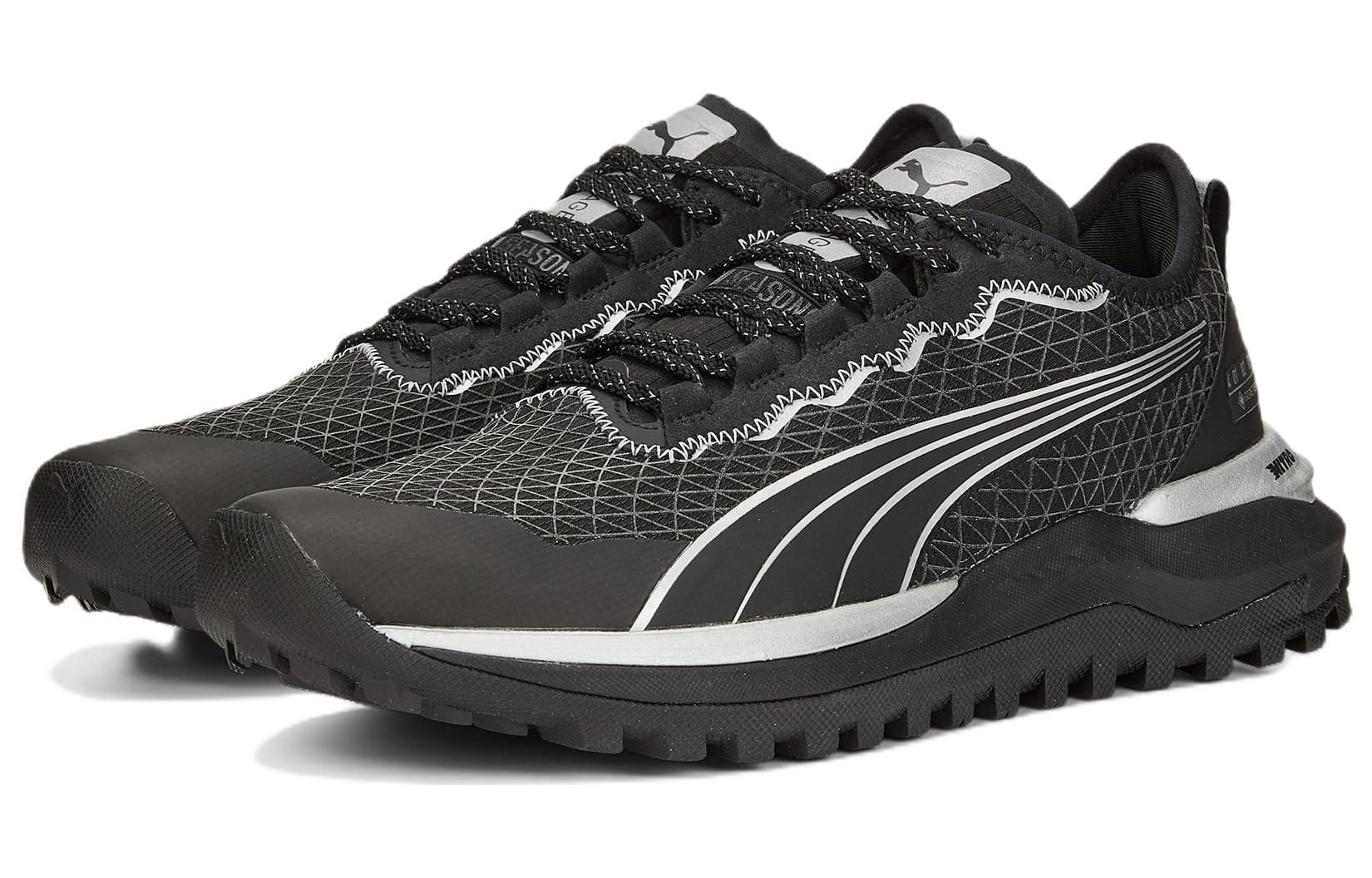 Lookbook Puma Voyage Nitro 2 Gore-Tex ''Schwarz Metallic Silber'' 376944-01