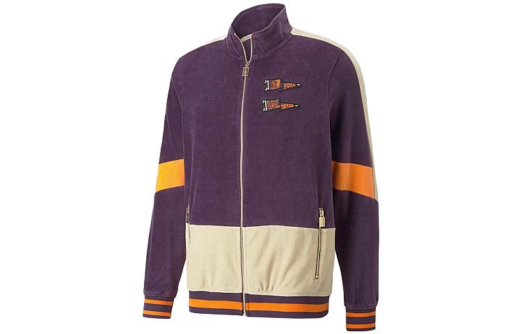Puma We Are Legends Violet Retro Track Jacket Colorblock Activewear 534777-02