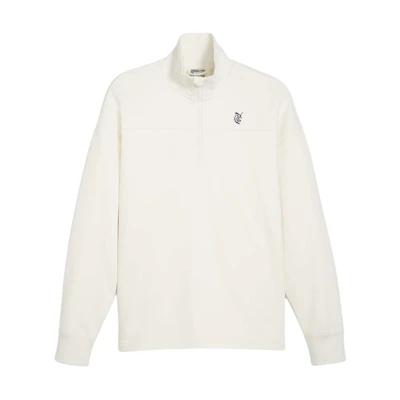Puma White Casual Solid Color Stand Collar Loose-Fit Jacket 625769-01
