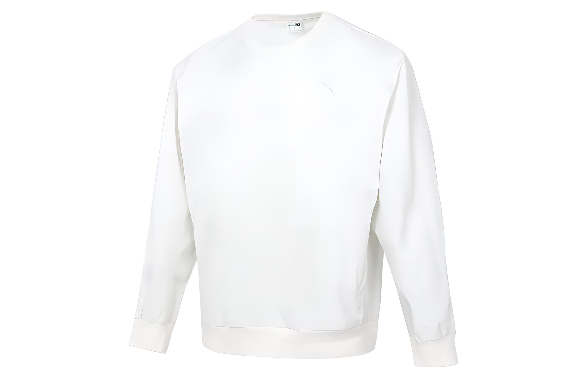 Puma White Crewneck Pullover Sweatshirt Casual Sportswear 530004-05