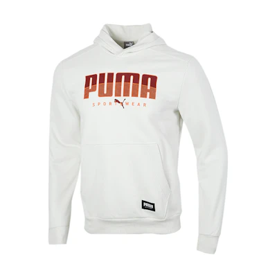 Puma White Fleece Long Sleeve Casual Sweatshirt 586543-05
