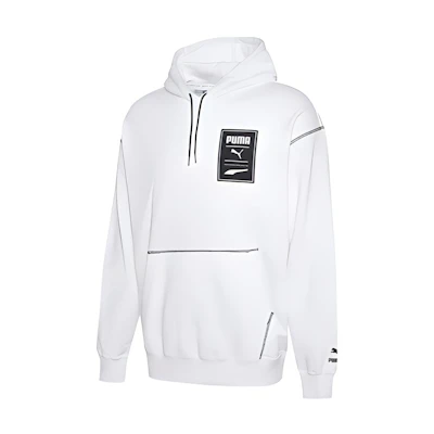 Puma White Graphic Print Casual Sports Sweatshirt 597886-02