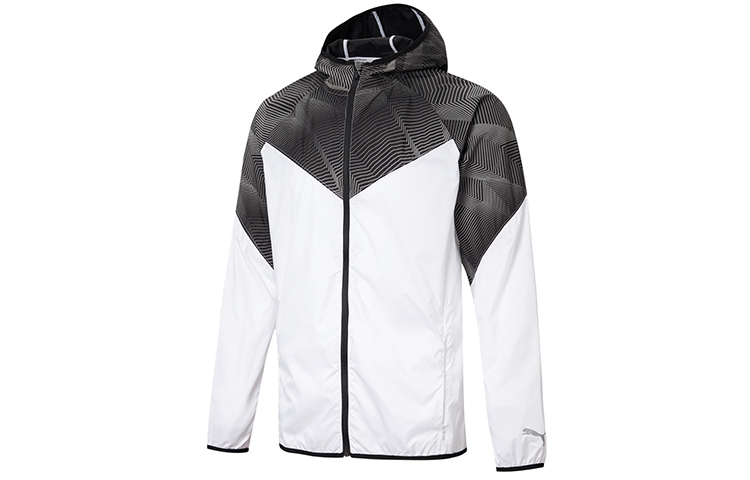 Puma White Gym Running Training Hoodie Jacket 518950-02