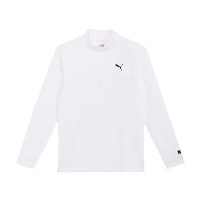Puma White Half-Turtleneck Pullover Sweatshirt with Letter Print 624928-04