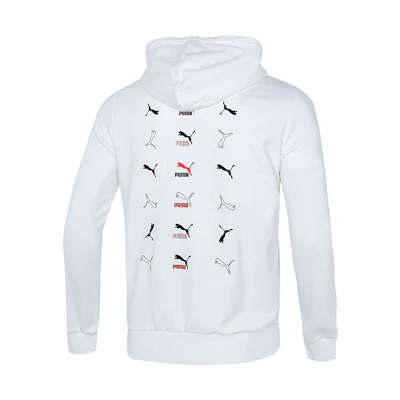 Puma White Knitted Hoodie Casual Jacket 533143-02