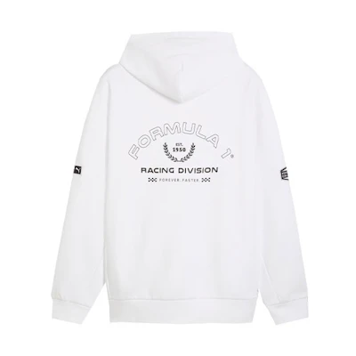 Puma White Letter Print Breathable Casual Hoodie 627124-02