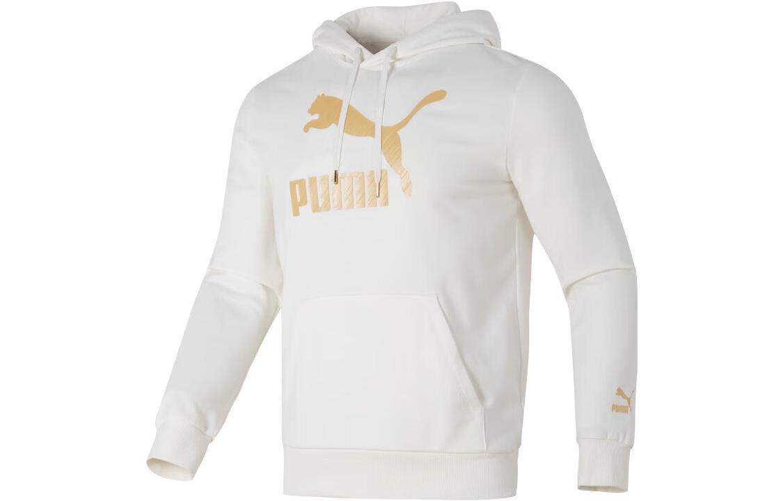 Puma White Letter Print Casual Hoodie 625822-65