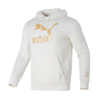 Puma White Letter Print Casual Hoodie 625822-65