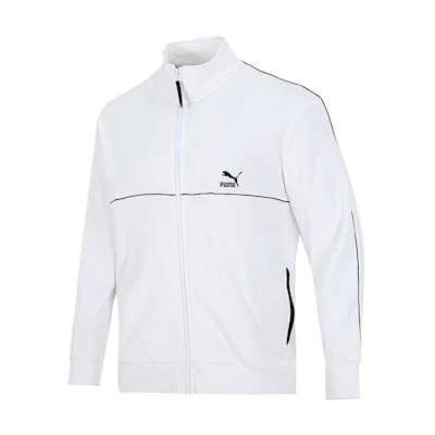 Puma White Logo Jacket for Running and Training - Breathable and Lightweight 531706-02