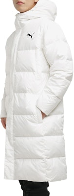 PUMA 白色連帽長版大Logo羽絨外套 冬季夾克 585403-02 Cheap PUMA 白色連帽長版大Logo羽絨外套 冬季夾克 585403-02