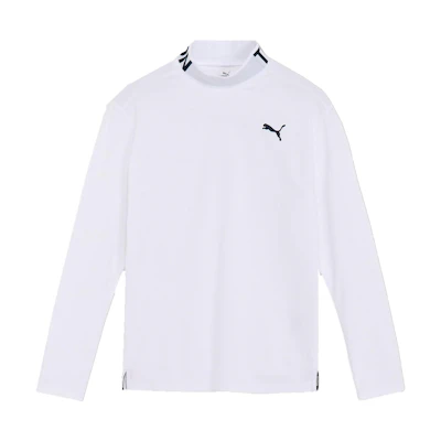 Puma White Printed Half-Turtleneck Pullover Casual Sweatshirt 624918-04