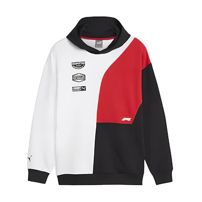 Puma White Red Stylish Comfort Hoodie with Long Sleeves 625649-02